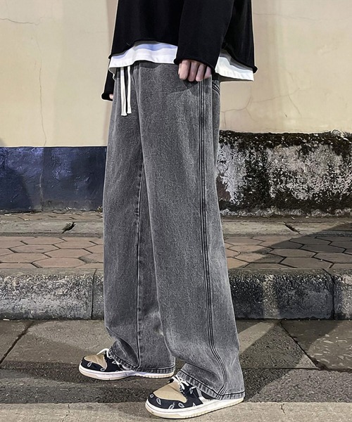 「ARCADE」 デニムパンツ L サックスブルー メンズ_画像2