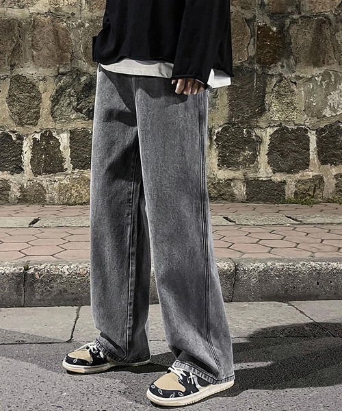 「ARCADE」 デニムパンツ L サックスブルー メンズ_画像3