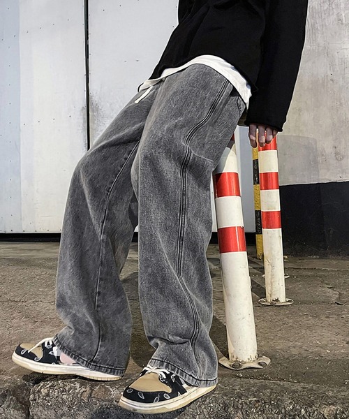 「ARCADE」 デニムパンツ L サックスブルー メンズ_画像4