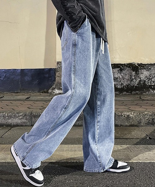 「ARCADE」 デニムパンツ L サックスブルー メンズ_画像6