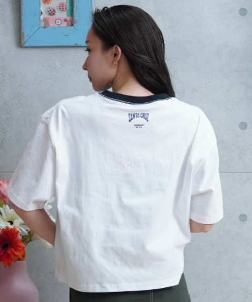 「SANTA CRUZ」 半袖Tシャツ X-LARGE スミクロ レディース_画像6