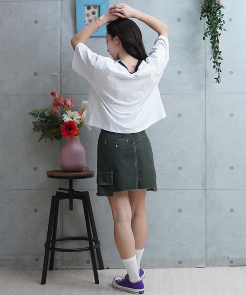 「SANTA CRUZ」 半袖Tシャツ X-LARGE スミクロ レディース_画像7