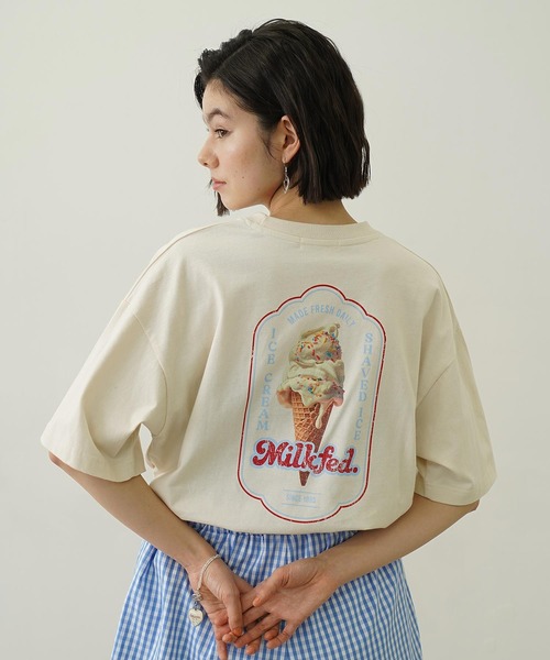 「MILKFED.」 半袖Tシャツ L オフホワイト レディース_画像5