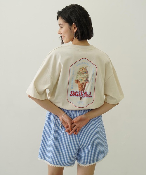 「MILKFED.」 半袖Tシャツ L オフホワイト レディース_画像6