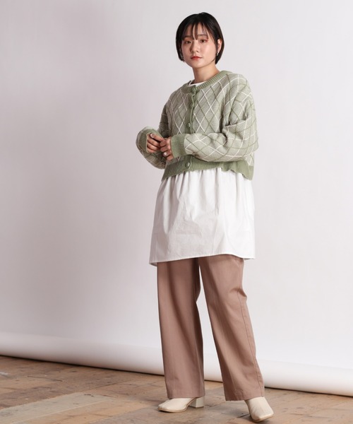 cepo（セポ） カーディガン 「SET ITEM」アーガイルショートニット