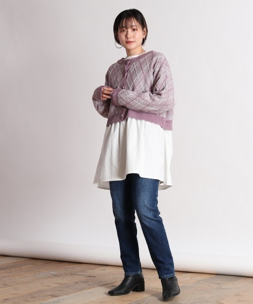 cepo（セポ） カーディガン 「SET ITEM」アーガイルショートニット