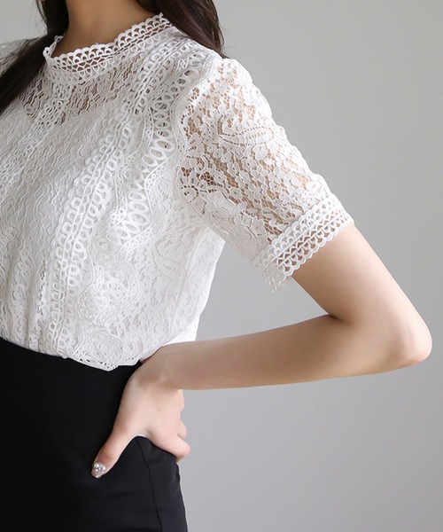 Girly Doll tシャツ レース半袖トップス レディース : ZOZOTOWN Yahoo 