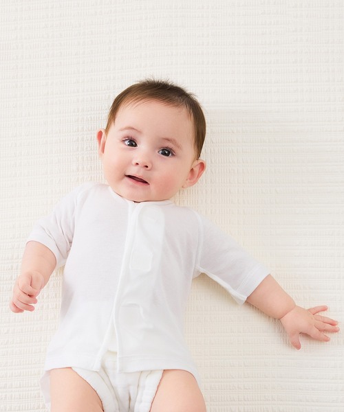 ベビー肌着 ワンタッチ短肌着２枚組 | Combi mini | 07