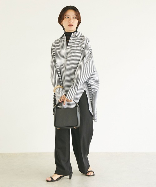 Doux archives ストライプシャツ【新品未使用タグ付き】 DOUX ARCHIVES シャツ ブラウス ストライプドルマンシャツ