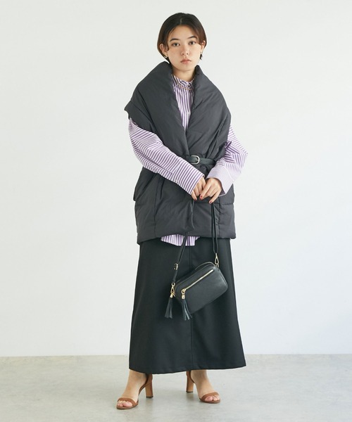 Doux archives ストライプシャツ【新品未使用タグ付き】 DOUX ARCHIVES シャツ ブラウス ストライプドルマンシャツ