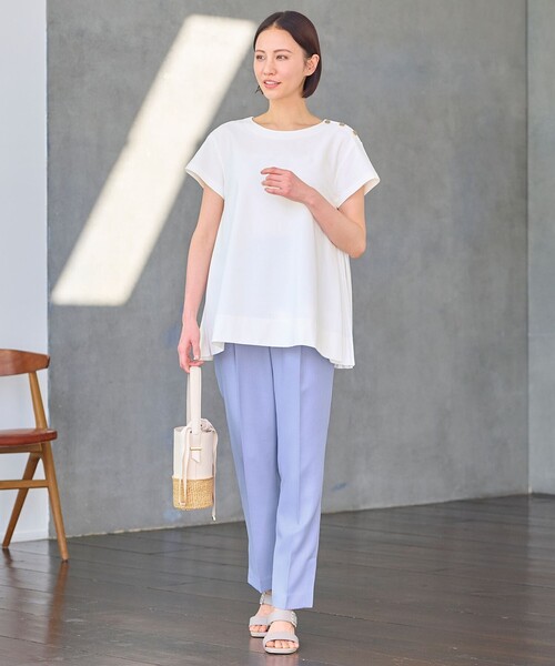 tシャツ ツイストデザインTシャツ レディース 水色 L ツイストデザイン Tシャツ レディース - メルカリ