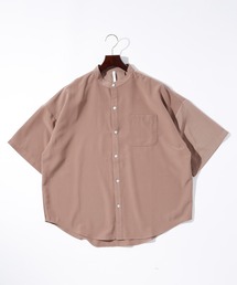 THISIS シャツ ビッグシルエット バンドカラーシャツ メンズ