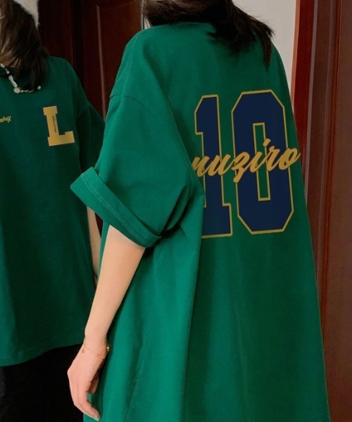 tシャツ 半袖 オーバーサイズナンバリングTシャツ レディース メンズ