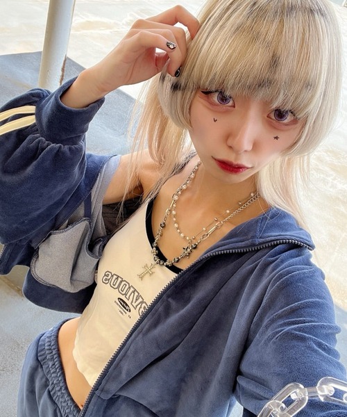 SPINNS（スピンズ） ネックレス クロスストーン チェーンネックレス