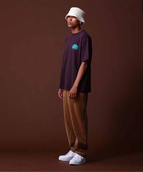 AVIREX ベロア トラックジャケット ジャージ サイドライン 刺繍