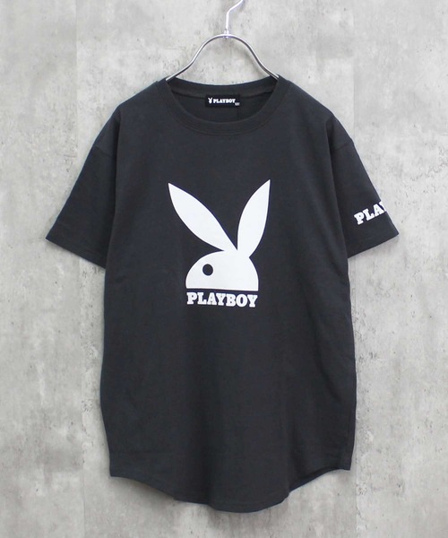 PLAYBOY（プレイボーイ） tシャツ ビッグシルエットロゴ半袖Tシャツ