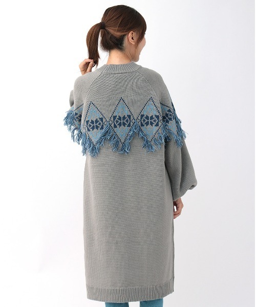 チチカカ（TITICACA） ワンピース ナバホフリンジニットワンピース
