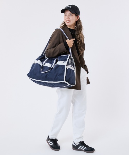 【美品】 レスポートサック ボストンバッグ ネイビー 紺 白 大容量 旅行 LeSportsac（レスポートサック） ボストンバッグ DELUXE LG WEEKENDER