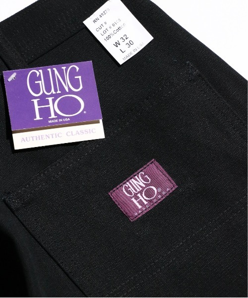 GUNG HO ダブルニーペインターパンツ MADE IN USA W34 GUNG HO ダブルニーペインターパンツ MADE IN USA W34