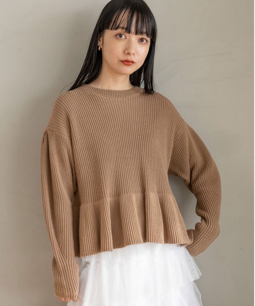 ⭐値下げ中⭐〈BEARDSLEY〉リネン 裾ゴム サマーニット プルオーバー 2025年最新】BEARDSLEY レディース ニット・セーターの人気