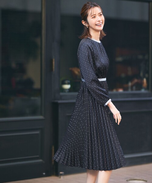 any SiSワンピース any SiS ワンピース 「2WAY」バイカラープリーツ : ZOZOTOWN