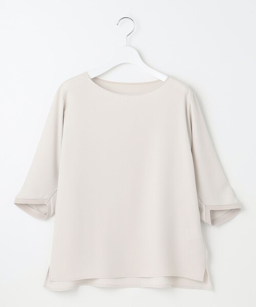 23区 tシャツ 「洗える」ストレッチジョーゼット フォルム