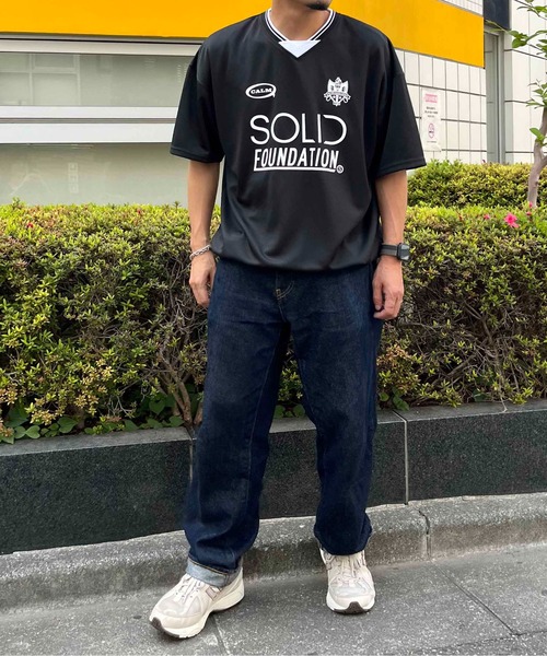 NO NEED tシャツ カットメッシュ サッカーゲームシャツ ユニ