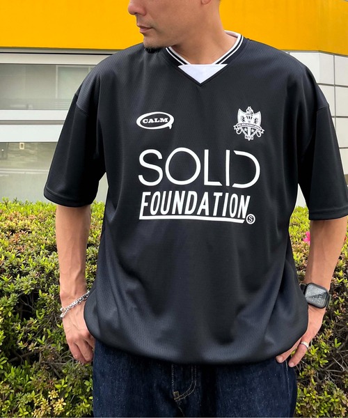 NO NEED tシャツ カットメッシュ サッカーゲームシャツ ユニ