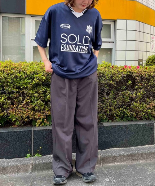 NO NEED tシャツ カットメッシュ サッカーゲームシャツ ユニ
