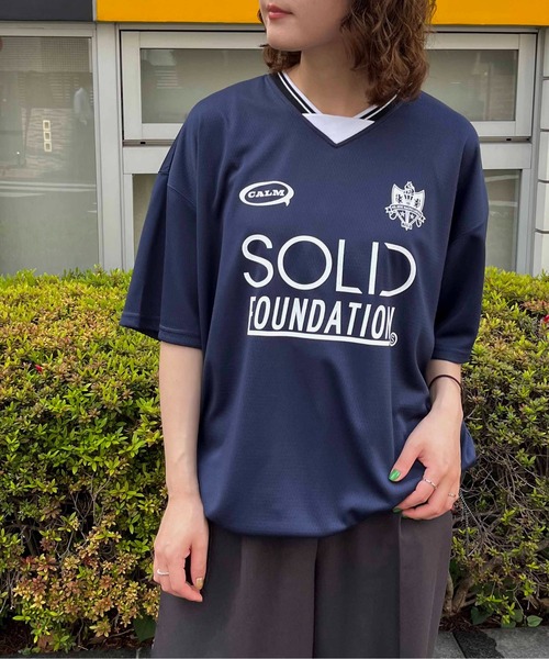 NO NEED tシャツ カットメッシュ サッカーゲームシャツ ユニ
