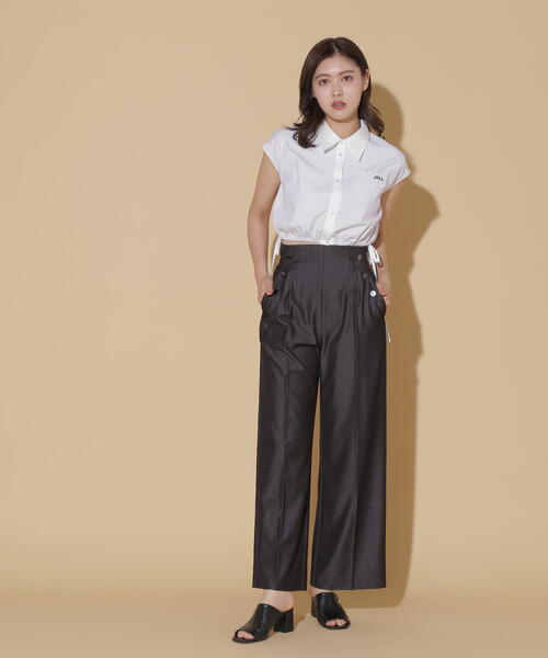 「JILL STUART」 ノースリーブブラウス MEDIUM ブルー レディース JILL by STUART 「JILL STUART」 ノースリーブシャツ FREE