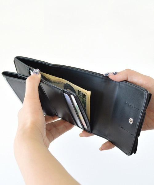 SecretDoor（シークレットドア） 財布 リボン ボックスコイン 三つ折り