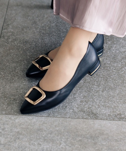 HIMIKO パンプス 「HIMIKO」「WEB限定デザイン」ローヒールバックル