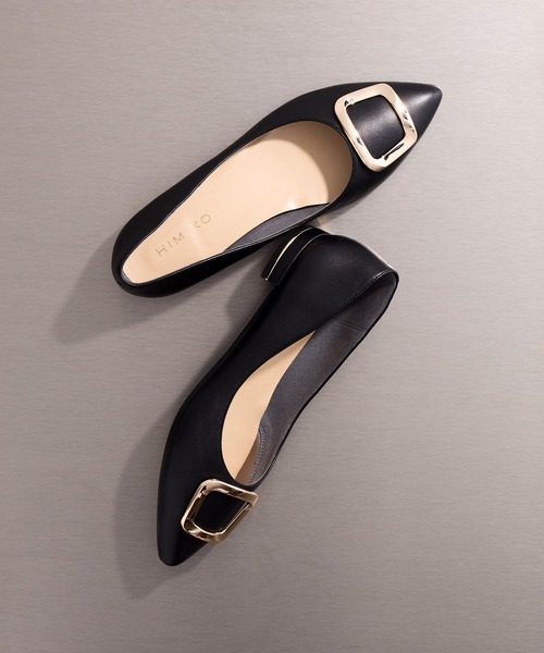 HIMIKO パンプス 「HIMIKO」「WEB限定デザイン」ローヒールバックル