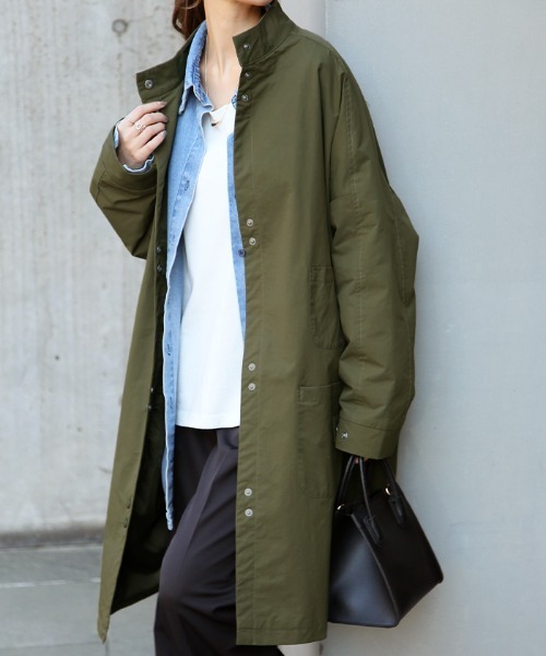 HUG.U（ハグユー） ミリタリージャケット モッズコート 撥水ミリタリー