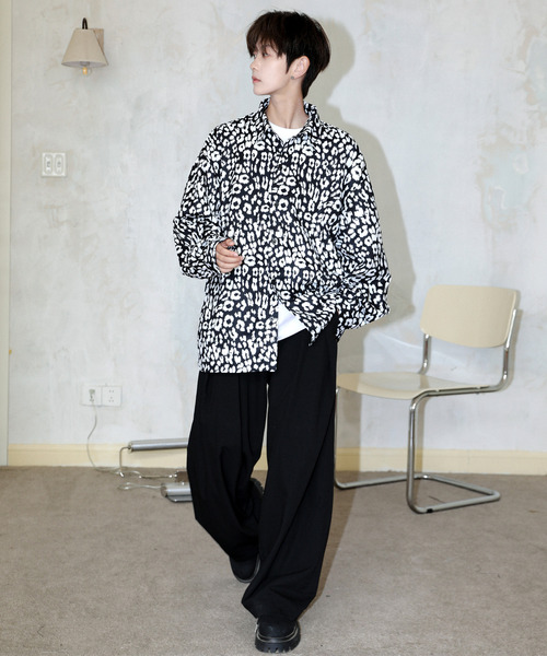 neos花柄シャツ NEOS（KOKUYO） シャツ 「neos」ルーズシルエット フラワー