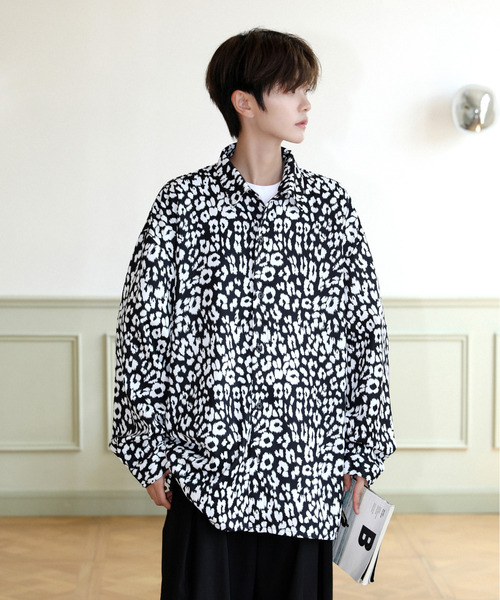 neos花柄シャツ NEOS（KOKUYO） シャツ 「neos」ルーズシルエット フラワー