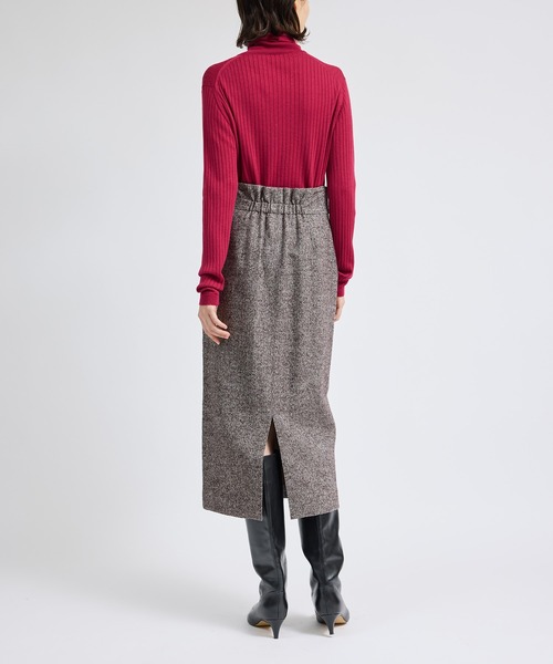 ROPE'（ロペ） スカート ヘリンボーンツイードポケット付きタイト