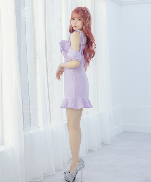 新品　Love Rich キャバドレス　ミニドレス セットアップ　フリル 新品 Love Rich キャバドレス ミニドレス セットアップ フリル
