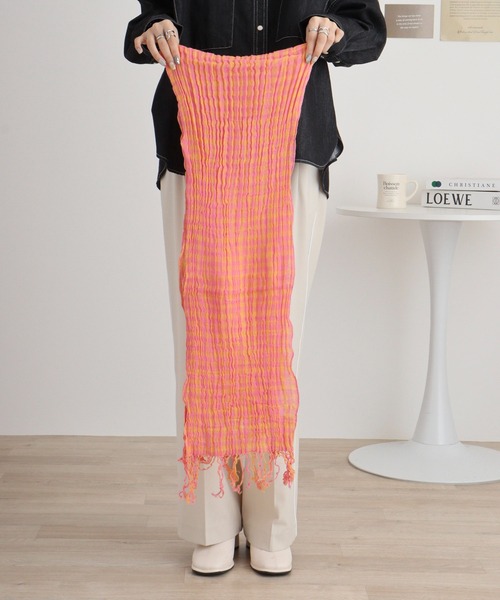 FUNALIVE（ファンアライブ） ストール マフラー コットン ギンガム