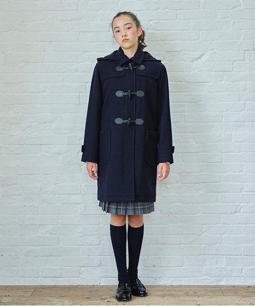 未使用✨pom ponette junior Aラインコート　165 ニット２枚 pom ponette junior（ポンポネット ジュニア） ダウン アウター ロング