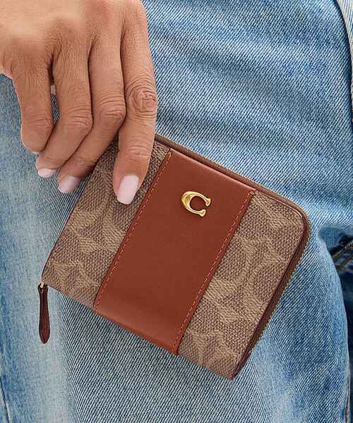 COACH 財布 ビルフォールド ウォレット・カラーブロック