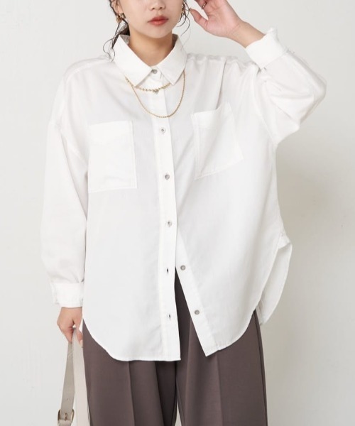 ブラウス シャツ テンセル混デニムシャツ レディース Jena espace merveilleux ブラウス シャツ 「オールシーズン可能