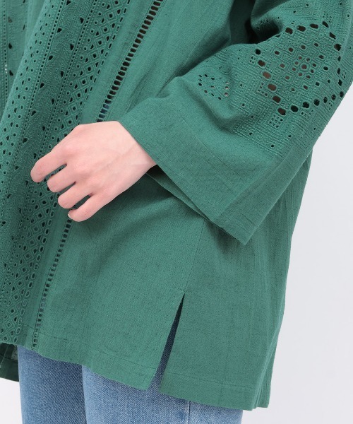 チチカカ ブラウス シャツ Rico カットワーク刺繍プルオーバー
