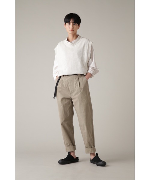 「MHL.」 ニットベスト 2 セージグリーン レディース
