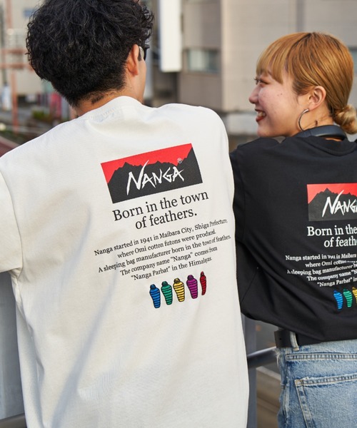 NANGA(ナンガ) tシャツ 別注 ヒストリーロゴ バックプリントTシャツ NANGA(ナンガ) tシャツ 別注 ヒストリーロゴ バックプリントTシャツ