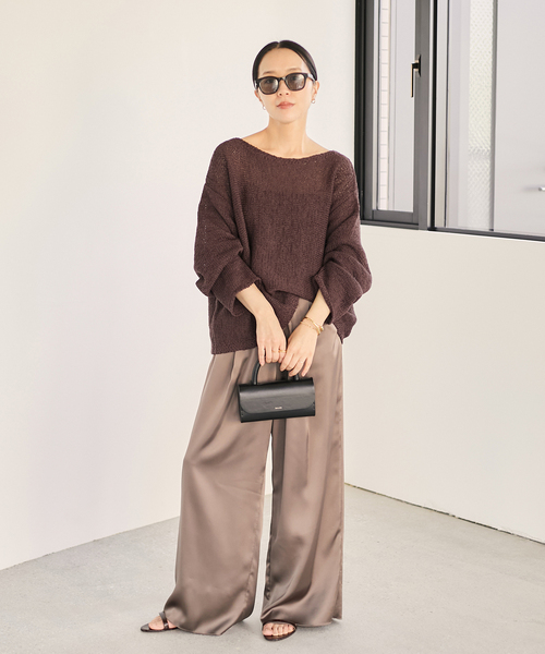 ari様用【新品未使用】Plage linen mix loose プルオーバー プラージュ Plage linen mix loose プルオーバー （ベージュ