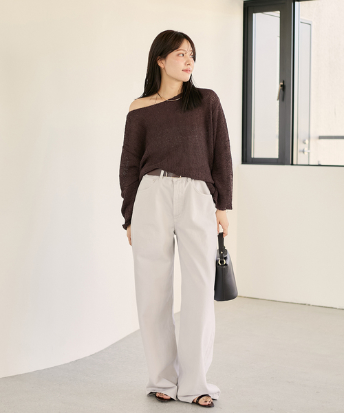 Plage linen mix loose プルオーバー プラージュ Plage linen mix loose プルオーバー （ベージュ