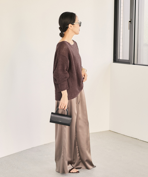 plage♡linen mix looseプルオーバー プラージュ Plage linen mix loose プルオーバー （ベージュ
