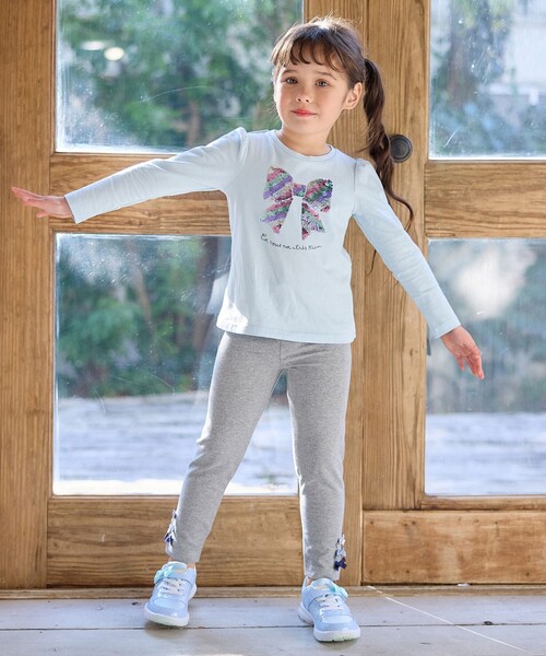 ANY（エニィ） tシャツ ミラクルスパンコール長袖Tシャツ キッズ 子供
